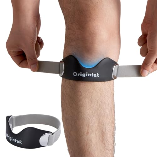 Patellar Tendon Support Strap â Adjustable Non-Slip Patella Band Knee Brace Stabilizer for Jumpers Knee, Tendonitis, Running, Basketball, Volleyball, Squats â Two Interchangeable Straps for Adults & Teens, 1 Pack