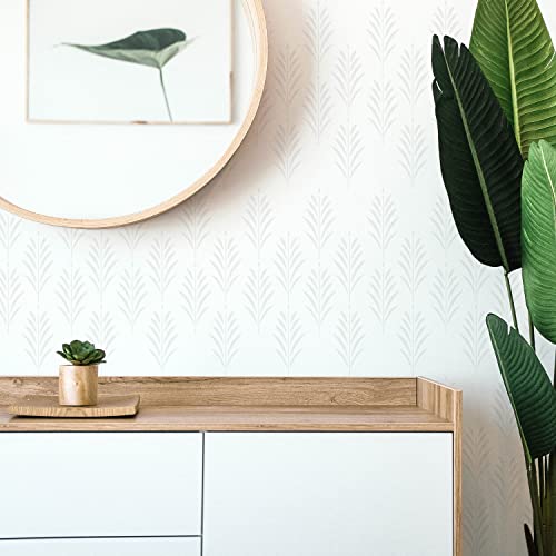 Fern Wall Stencils for Painting Large Pattern 12" x 12", Reusable Large Stencils for Painting Wall, Simple Floor Stencils Wall Stencils for Decor