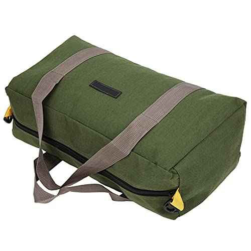 Walfront 18 Inches Wide Mouth Electrician Storage Bag - Portable Multifunctional Tool Organizer for Plumbing & Gardening Tools