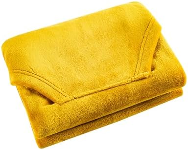Keyocean Wheelchair Blanket, Soft Lightweight Warm Lap Blacket for Elderly, Honey Gold