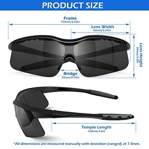 OXG Safety Glasses for Men Women, Impact & Scratch Resistant ANSI Z87.1 Safety Goggles Eye Protection UV-Block