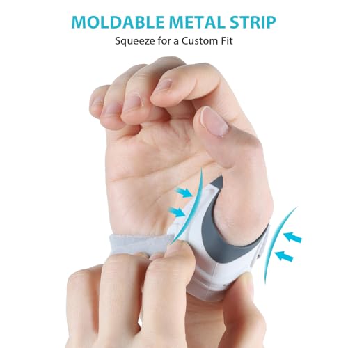 KD Thumb Brace: CMC Thumb Brace for Osteoarthritis CMC Joint Arthritis Pain, Thumb Splint Stabilizer with Thumb Sleeve, Flexible (Small, Right Hand)