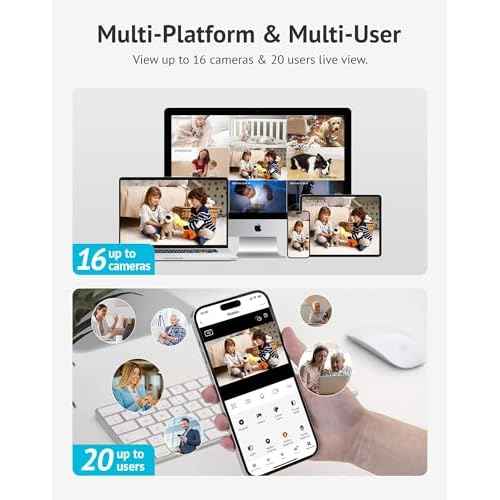 LaView 4MP 2K Cameras for Home Security Indoor, 5G& 2.4GHz Home Security Camera for Baby/Elder/Pet/Nanny,US Cloud Service,Compatible with Alexa iOS & Android
