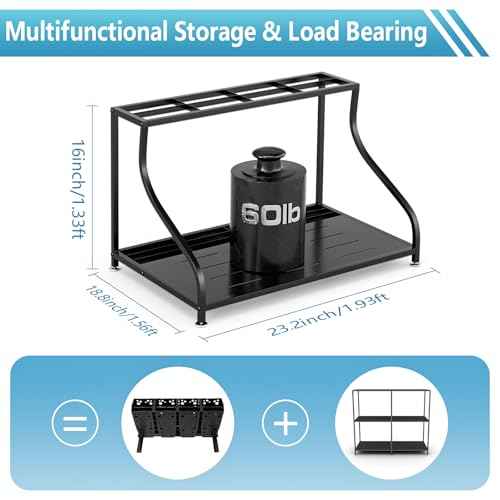 Ski Storage Rack-Holder Garage - Freestanding Ski Equipment Organizer Ski Boot Snowboard Rack Stand Snow Gear Storage