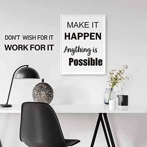 Inspirational Wall Decals Quotes, Motivational Affirmation Wall Stickers, Vinyl Quotes Stickers, Peel & Stick Positive Sayings for Bedroom/Living Room/Bathroom/Office Wall D?cor