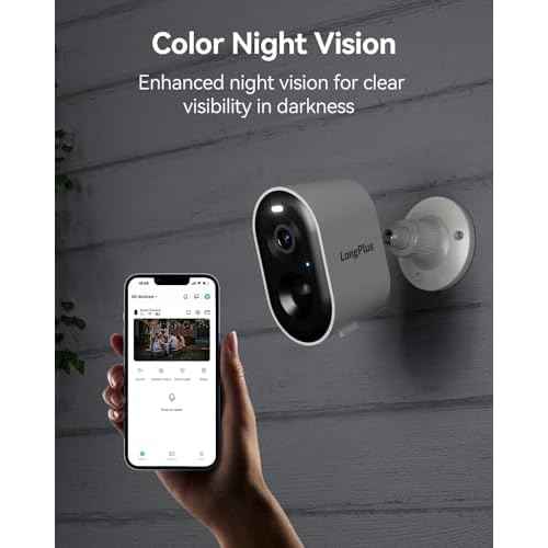 LongPlus Security Cameras Wireless Outdoor Camera Wireless Camera for Home Security, 2 Pack 2K Battery Powered WiFi Cameras with AI Motion Detection, 2-Way Talk, Cloud/SD Storage