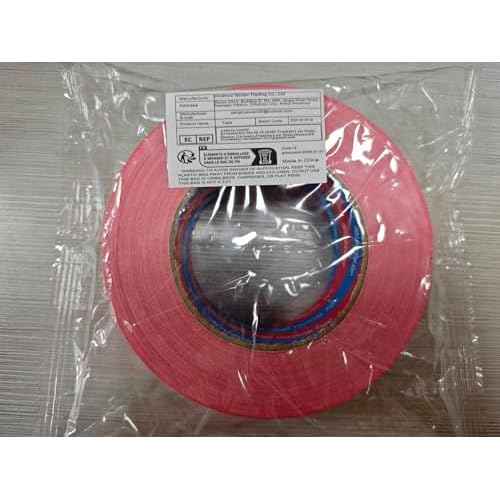 Duct Tape 1 Inch x 55 Yards Heavy Duty, No Residue, Tear by Hand & Waterproof Red Duct Tape,Great for Packaging, Home Use, DIY, Projects and Repairs