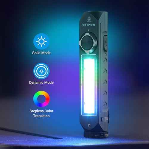 Sofirn IF24 Rechargeable Flashlights High Lumens, 2000LM Flashlights for Emergencies Home, LED Work Light, Multifunctional Powerful Pocket Flashlight, Magnetic Flashlight for EDC, Triple Light Sources