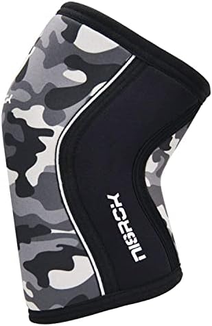 Knee Sleeves (1 Pair), 7mm Neoprene Compression Knee Braces, Great Support for Cross Training, Weightlifting, Powerlifting, Squats, Basketball and More