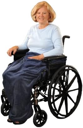 Granny Jo Products Lightweight Wheelchair Blanket Navy Blue