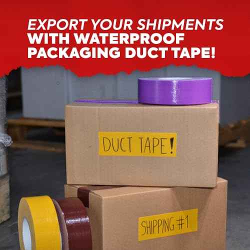 MAT Duct Tape Black Industrial Grade, 3/4 inch x 60 ft. Waterproof, UV Resistant for Crafts, Home Improvement, Repairs, & Projects