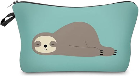 Deanfun Makeup Case Small, Cosmetic Zipper Bag Waterproof for Purse Mini, Women Cute Traveling Accessories Pouch for Ladies Thanksgiving Christmas Gifts(Marine Animal D2-51806)