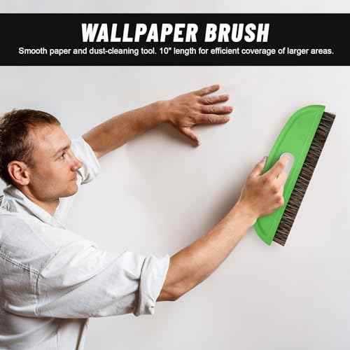 Wallpaper Smoothing Tool Kit,Smoothing Wallpaper Brush for Applying Peel and Stick Vinyl and Wallpaper, Smoothing Wallcovering (Green?