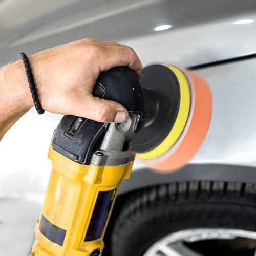 10-Pack Car Polishing Pads, 3 Inch Foam, Buffer Polisher for Drill, Fleece Pad Wax Buffer Drill Polisher Attachment with M10 Adapter