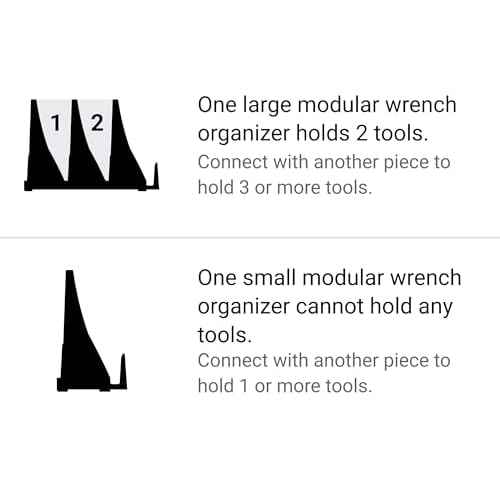TEKTON 20-Tool Modular Wrench Organizer Set (Red) | OTM92220 | Made in USA