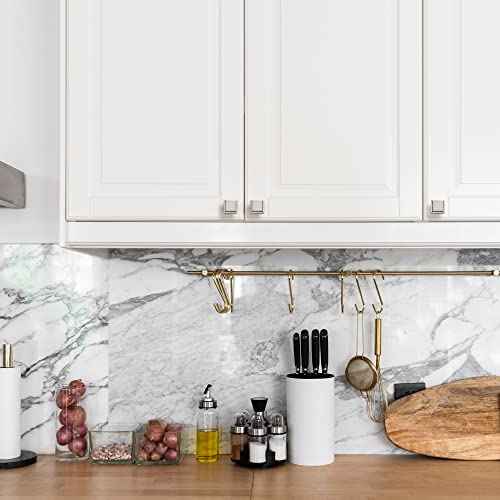 Ravinte 30 Pack Brushed Nickel Square Kitchen Cabinet Knobs,Zinc Solid Drawer Pulls,Farmouse Cabinet Handles for Cupboard, Closet, Dresser and Bathroom, Modern Cabinet Hardware for Cabinets