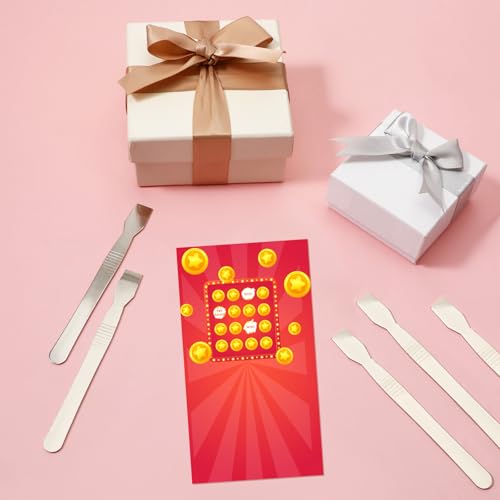 5Pcs Small Metal Scraper Tool Non-Scratch Cleaning Tool Multi-Use Scraping Tools for Removing Labels Oil Stains Food in Narrow Spaces and Gaps