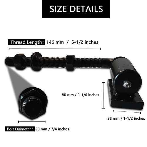 2 Pack Steel J-Bolt Hinge for Doors Gates,Heavy-Duty Welded Hinge,Heavy-Duty Driveway Gates for Welding on Larger Iron or Steel Gates (20mm)