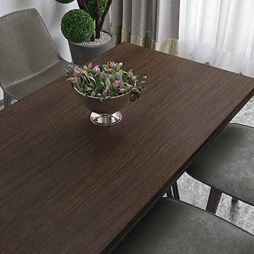 CRE8TIVE Dark Brown Wood Contact Paper Distressed Wood Look Wallpaper Peel and Stick Countertops Waterproof Brown Contact Paper Self Adhesive Textured Wallpaper Vinyl Wrap for Bedroom Kitchen 12"x80"