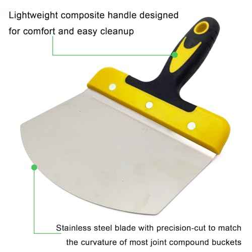 Stainless Steel Bucket Scoop 6.7 inch for Drywall,Plaster,Stainless Steel Bucket Scoop,Idea for Clean Paint,Mortar,Putty