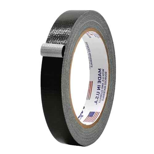 MAT Duct Tape Black Industrial Grade, 3/4 inch x 60 ft. Waterproof, UV Resistant for Crafts, Home Improvement, Repairs, & Projects