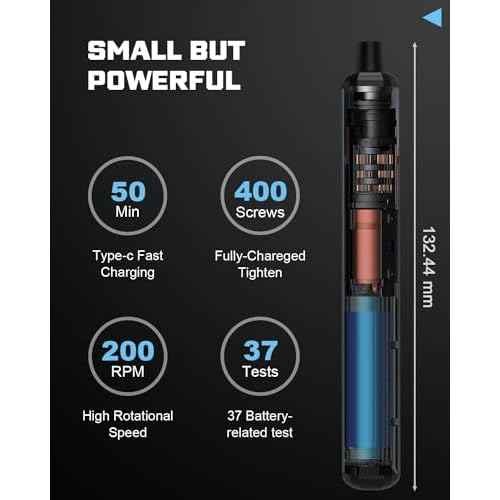 68-in-1 Electric Precision Screwdriver Set - Mini Cordless Repair Tool for Eyeglasses, Laptops, Console - 5 Torque Settings, Magnetic Case, Torx & Phillips Bits