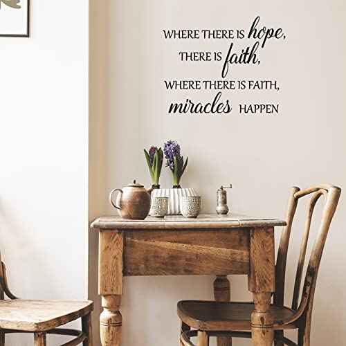 5 Sheets Inspirational Quotes Wall Decals Peel and Stick Vinyl Quotes Stickers Motivational Positive Saying Wall Art for Living Room Bathroom Bedroom Office Family Stickers Decor