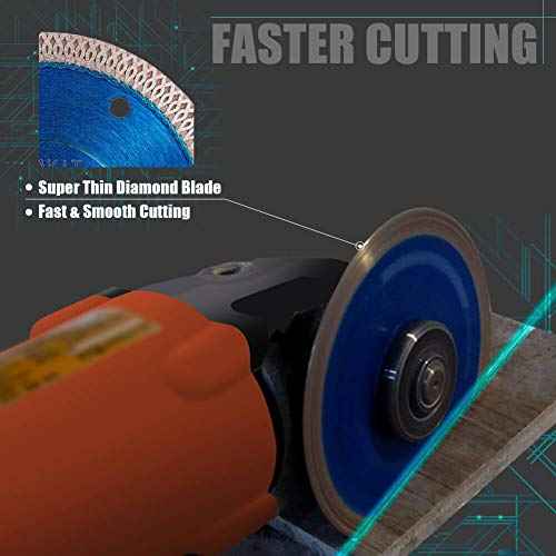 Tile Cutter Blade 4.5 Inch Porcelain Diamond Blade Ceramic Cutting Disc Wheel for Angle Grinder, Reversible Color