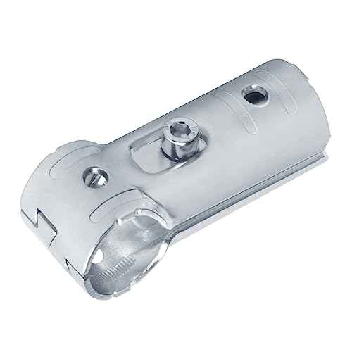 10 Sets T Pipe Clamp Connector for 1-1/4" x 1-1/4" (1.25" OD) Round Tube Frame, Chain Link Fence Tee Clamps, Carbon Steel