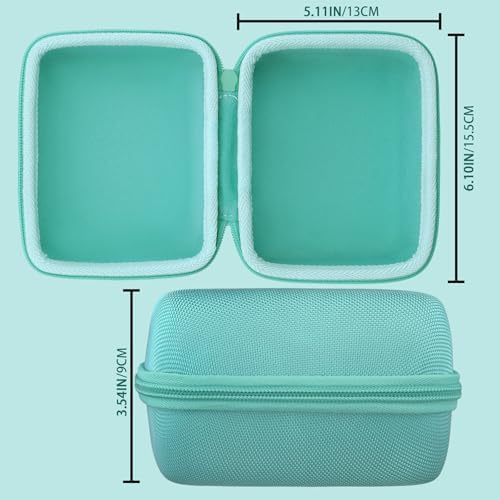 co2CREA Hard Case Replacement for OMRON Evolv Bluetooth Wireless Upper Arm Blood Pressure Monitor BP7000 HEM-7600T-BK (Mint Green Case)