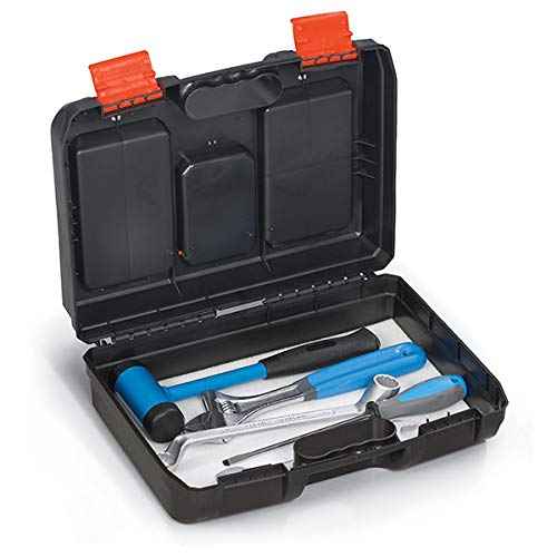 Organizer Hand tool bag | Hardware Box Storage | Excellent for Screws | Small Parts | Black/Red | 15.94"L x 11.81"W x 6.10"H by Onuva