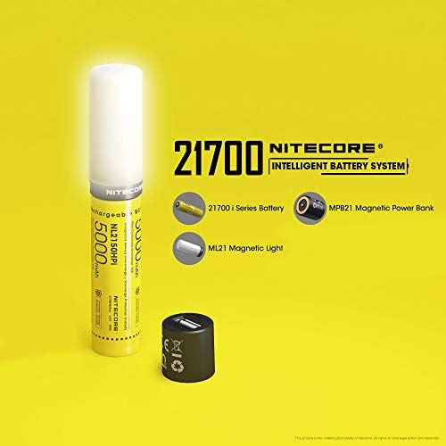 Nitecore MPB21 Mini Rechargeable Lantern Flashlight Bundle with 5000mAh Battery Charger and LumenTac Micro USB Cable