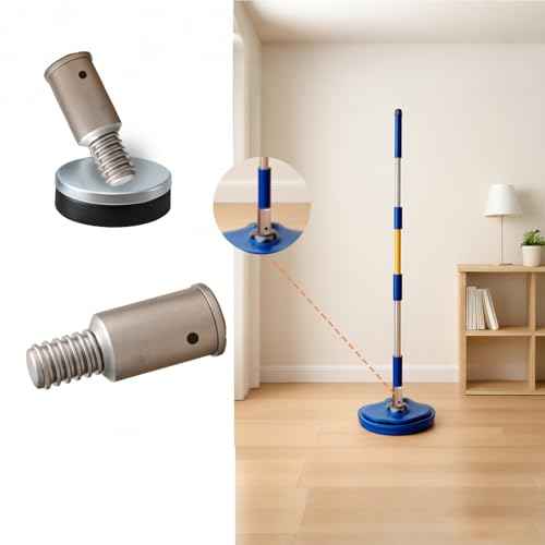 Broom Handle Threaded End Replacement for Extension Poles 1 Inch and 3/4 Inch Threaded Tips for Repairing and Connecting Compatible with Most Standard Broom Extension Poles