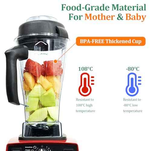 For Vitamix Blender Pitcher 64 oz. -60865, Clear, 5200 Replacement Container for Vitamix 4500,5000,5300,6000,6300,6500,7500,200,300,500,750,780,VM0102,VM0103, etc. 2-year full warranty