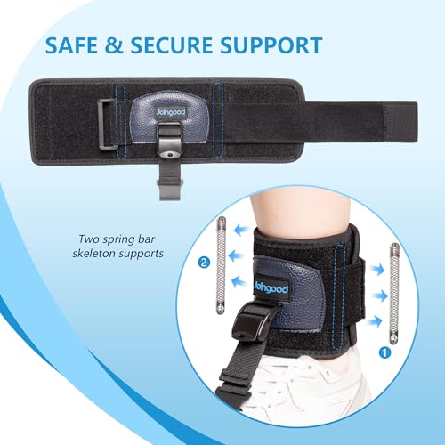 AFO Foot Drop Brace for Walking, Drop Foot Brace for Walking with Shoes, Adjustable Foot Brace for Drop Foot Support, Soft Drop Foot Braces, Fits Left or Right Foot, Women & Men(S/M)