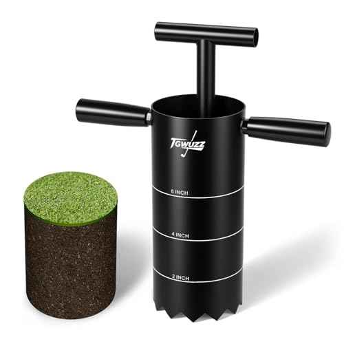 Portable Golf Hole Cutter with Detachable Grip, 4-inch and 6-inch USGA-Standard Carbon Steel Hole Digger ? Backyard, Garden, Outdoor Golf Putting Green Practice