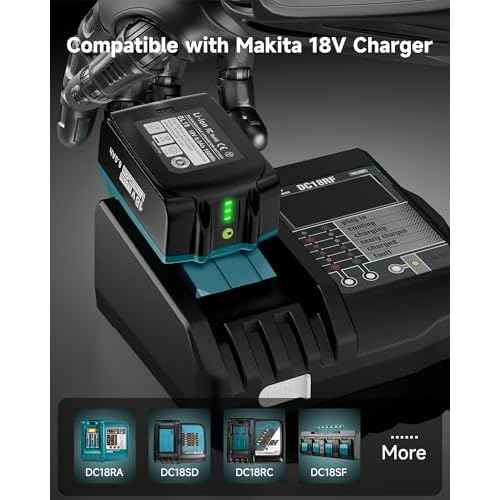 18V Lithium Battery Replacement for Makita 18V Battery 6.0Ah Compatible with Makita 18V Battery BL1860B BL1850B BL1840B BL1830B, 2Pack