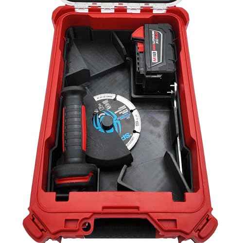 M18 FUEL Cut-Off Grinder Packout Organizer for Milwaukee Compact Organizer - Tool, Blade, and Battery Liner for Enhanced Protection Model 2880-20