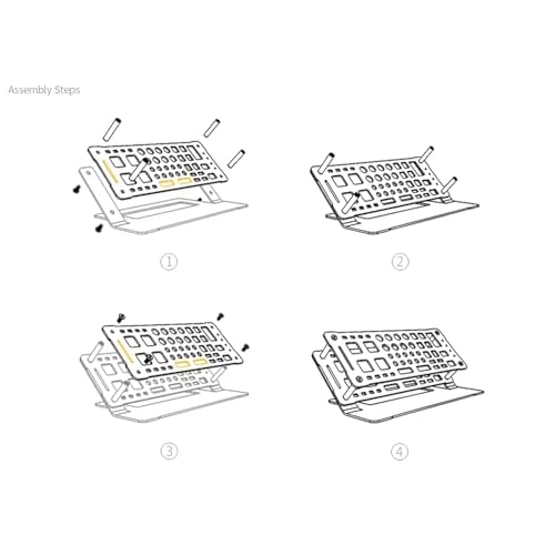 Screwdriver Rack, Small Tool Storage Holder for Desk Top, Work bench Organizer, Aluminum Alloy, Dark Grey