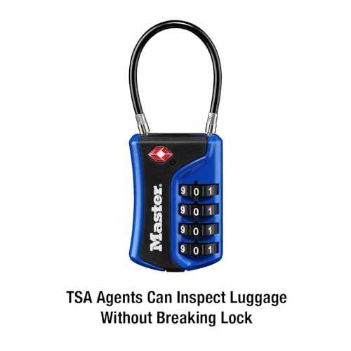 Master Lock Set Your Own Combination TSA Approved Luggage Lock, Colors May Vary; 3 pk; 4697EC3