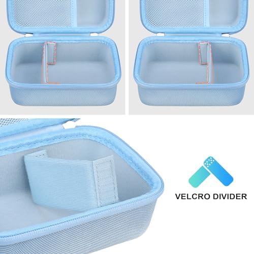 BOVKE Carrying Case for iHealth Track Smart Upper Arm Blood Pressure Monitor, iHealth Bluetooth Blood Pressure Machine Case, Blue