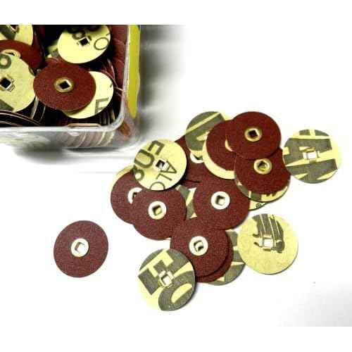 E C Moore's Adalox Medium 7/8" Sanding Disc Snap on Metal Center Pack of 200