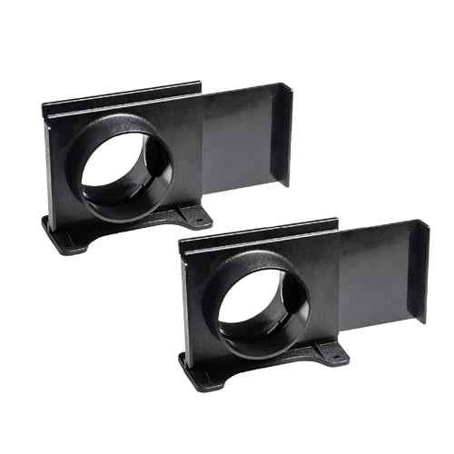 POWERTEC 70357-P2 4 Inch Wall Mounting Blast Gate with Bracket for Dust Collector, Dust Collection Fittings, 2 Count, Pack of 1