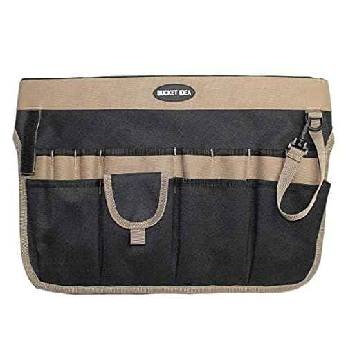 MELOTOUGH Bucket Tool Organizer With 35 Pockets Fits to 3.5-5 Gallon Bucket (Khaki)