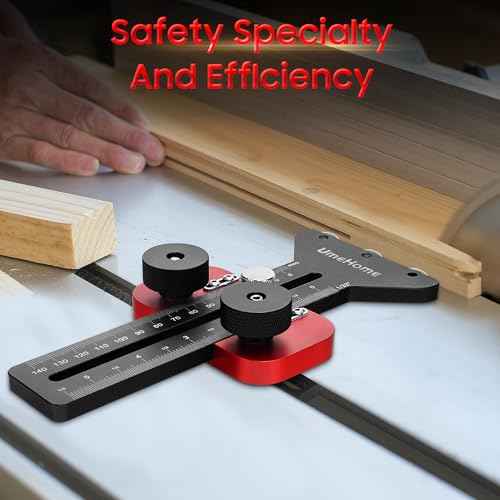 Thin Rip Jig Table Saw Jig Guide, Repetitive Narrow Strip Cuts 3 Pulleys Woodworking Tools, Fits for 3/8"x3/4" U Slot & 1/4"x3/8" T Slot, for Table Saw Band Saw Router Table