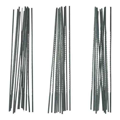 FOXBC Skip Tooth Scroll Saw Blade Plain End Assortment, 36 Pack, Replacement for Olson Saw FR49400