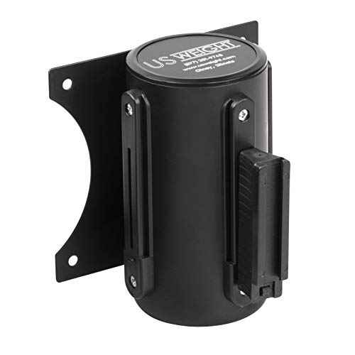US Weight U2501 Wall Mount with Retractable Belt ? 13' Black