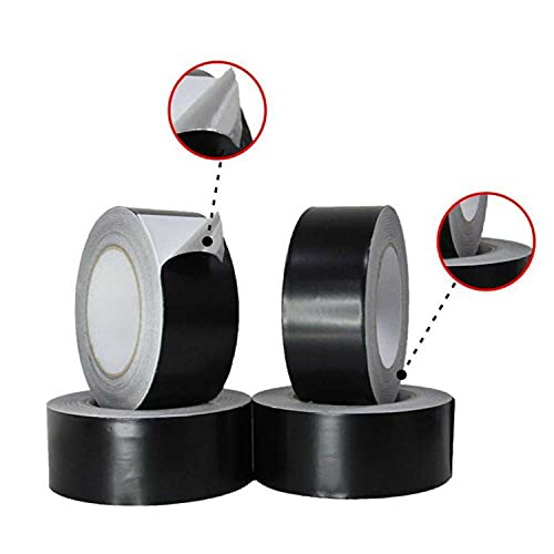 2 Inch 20M Black Aluminum foil Tape, Professional Grade Roll Adhesive Sealing Duct Tape for HVAC, Refrigerator, Freezer, Insulation, Patching Hot & Cold Air Ducts, Sealing, etc. (20M)