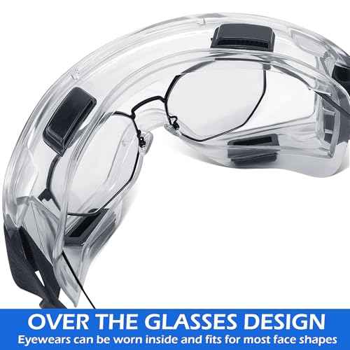 OXG 6 Pack Safety Goggles ANSI Z87.1 Glasses, Anti-Fog Protective Safety Glasses Lab Goggles Men Women Eye Protection Goggles