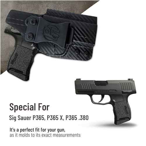 Kydex Sig P365 Holster. Ambidestroux Kydex Sig Sauer P365 Holster IWB. Concealed Holster
